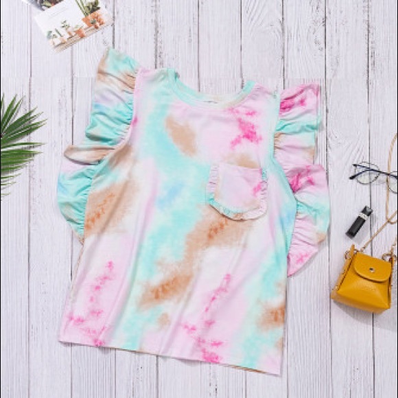 LAST 💕 Tie Dye Ruffle Tank - Picture 6 of 6